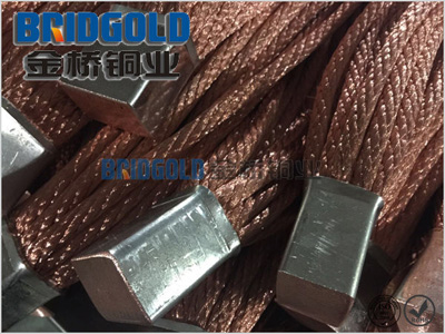 兩端壓銅管銅絞線軟連接 兩端壓銅管銅絞線軟連接